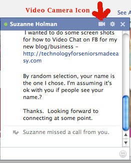 Facebook Message box