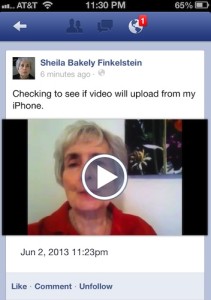 iPhone Video to Upload to Facebook